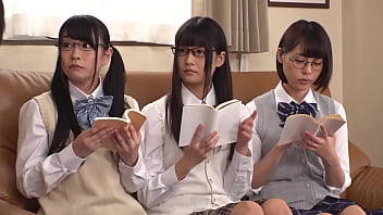 Three smart individuals with glasses explore their sexual desires by witnessing a real-life example of male genitalia, which they had only known from books. Their curiosity leads to increased arousal in this amateur Japanese video