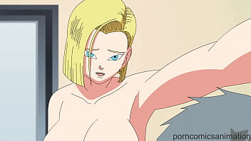 Hentai parody of Dragon Ball Z featuring Android 18 in hardcore animation